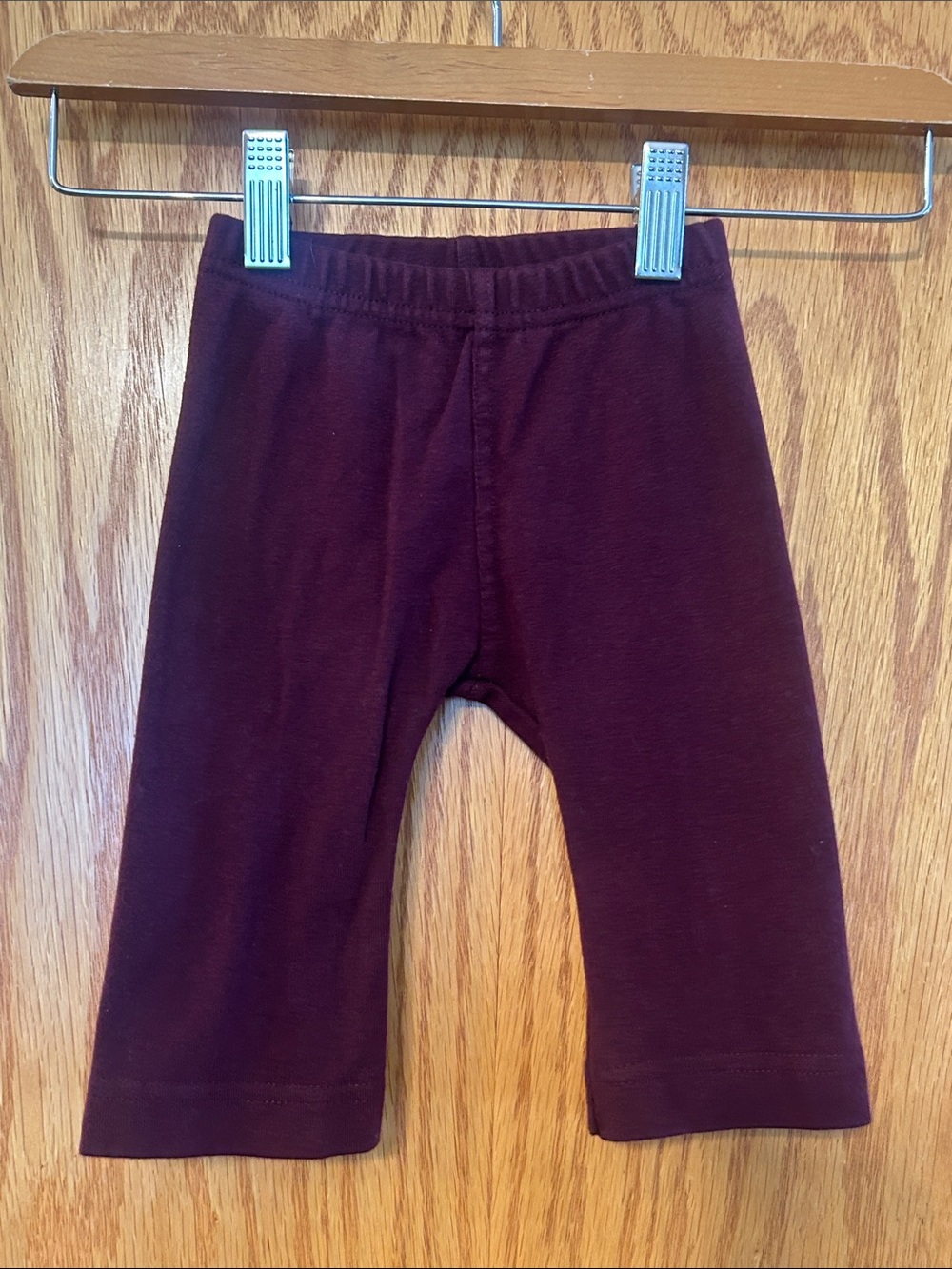 imps & elfs Cotton Leggings in Cranberry Girls Sz 68 Sz 6-9mos